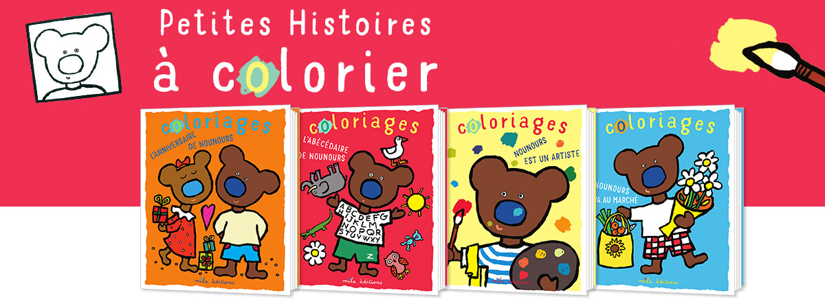 Nounours : Petites histoires à colorier