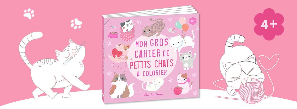 Mon gros cahier de petits chats à colorier