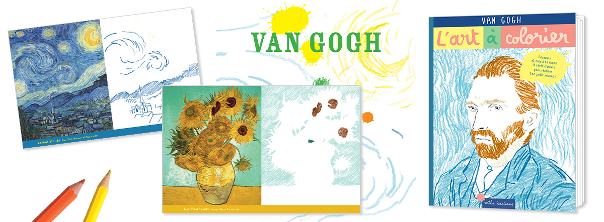 L'art à colorier :  van Gogh, conception et illustrations : Anne Weiss